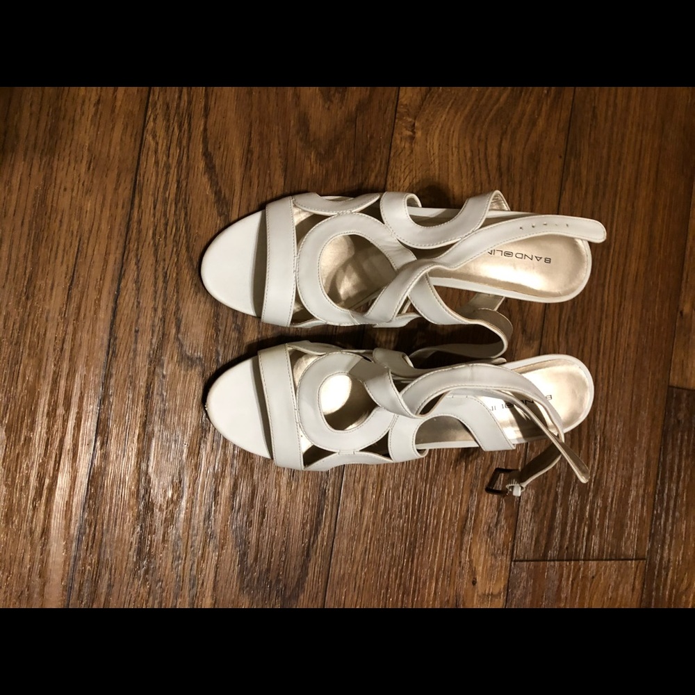 Bandolino White Sandals with Heel